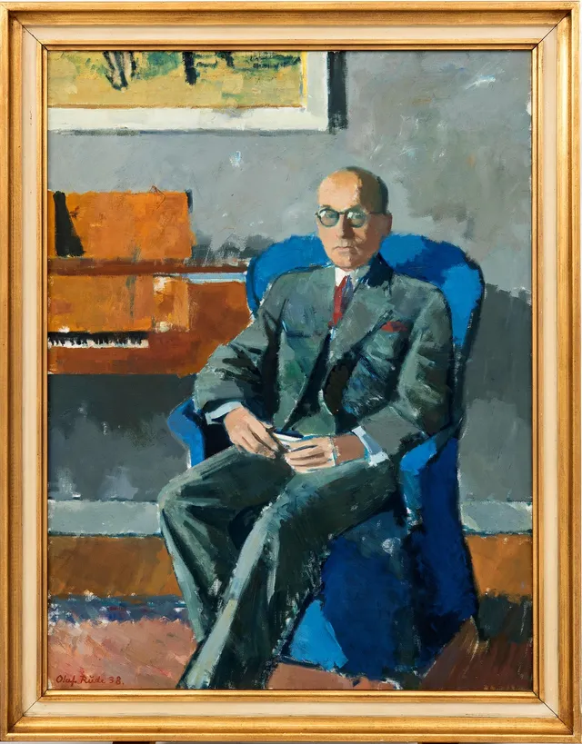 Olaf Rude, Porträtt av Jakob Jakobsen.