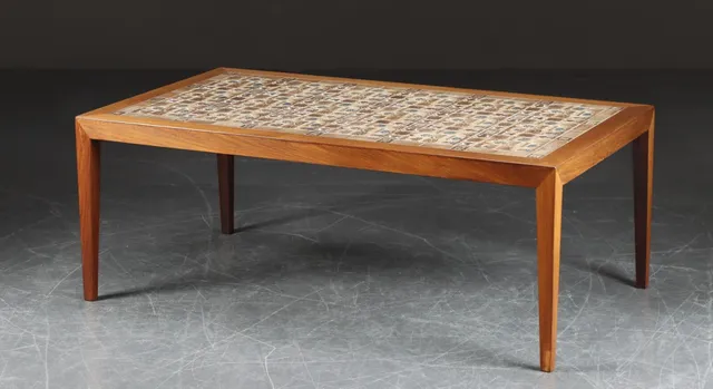 Severin Hansen for Haslev Møbelsnedkeri. Sofabord af palisander, 1960'erne