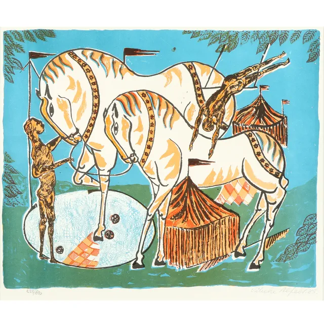 Vibeke Alfelt. 'Circus motif with horses'. (cd)