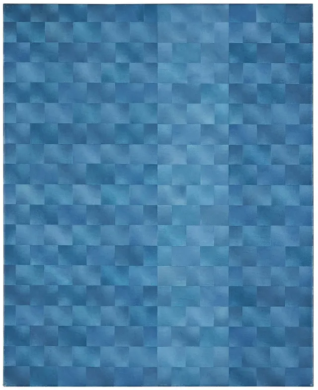 Barbro Östlihn, "XXI Mur Bleu avec Bande".