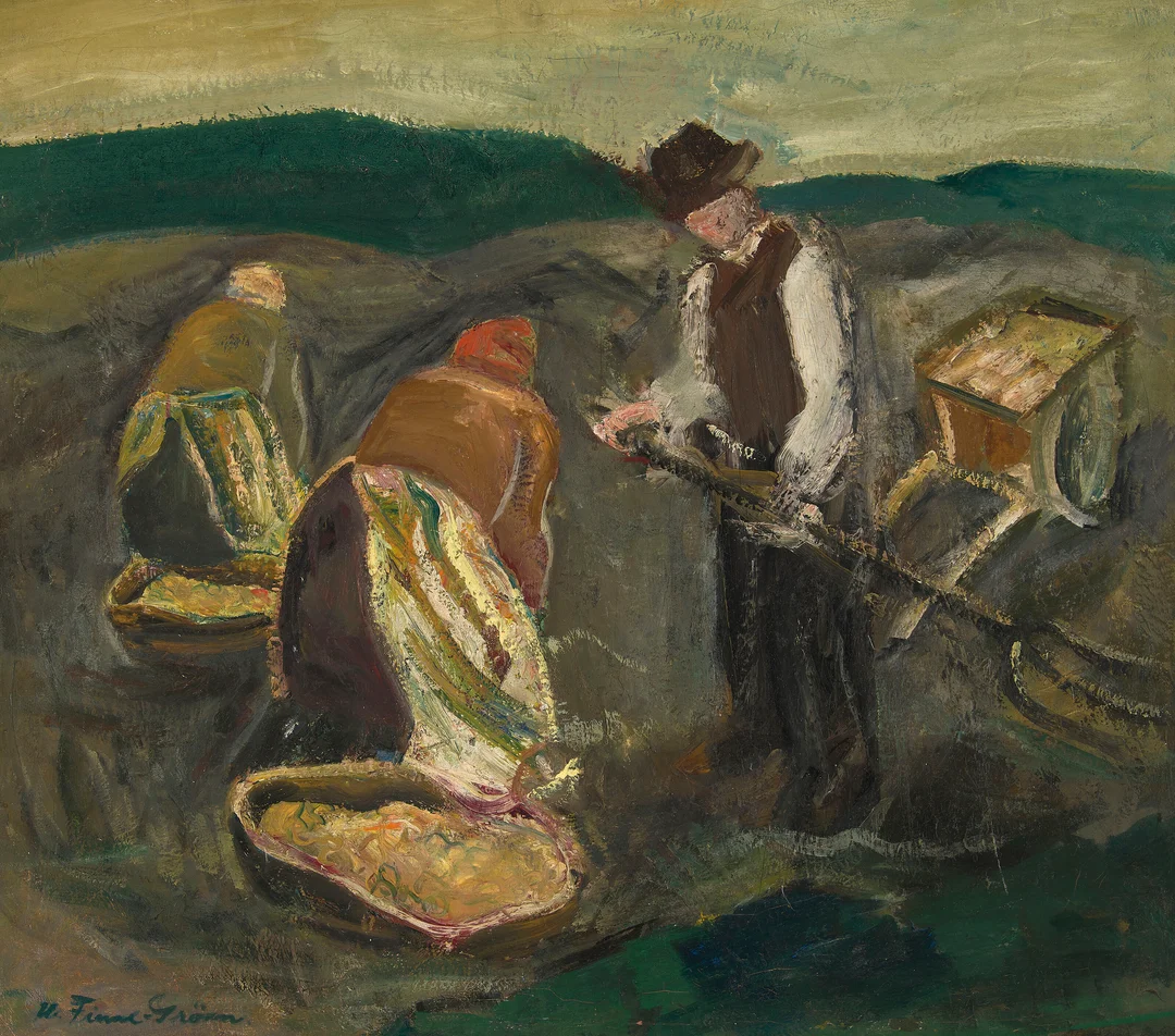Finne-Grønn, Hans — I åkeren — Kunst/Maleri — Blomqvist
