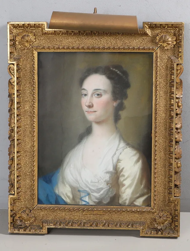 WILLIAM HOARE OF BATH (C. 1707-1792). JANE HAYFORD NÉE BEARDSLEY.