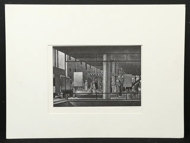 ERIK WESSEL-FOUGSTEDT. litografi, signerad och numrerad 4/40.