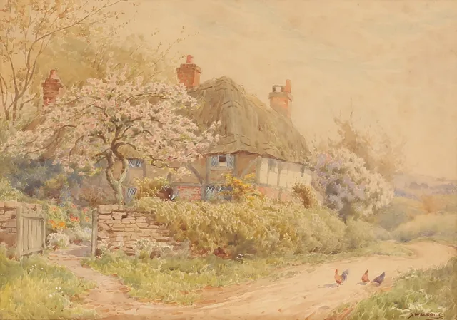 HOWARD WALFORD. Akvarell, signerad.