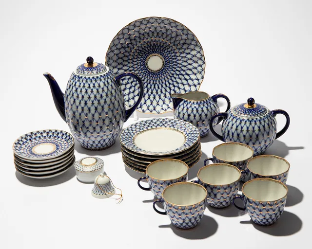 LOMONOSOV. Porzellan Kaffeeservice 6 Personen (40-12).