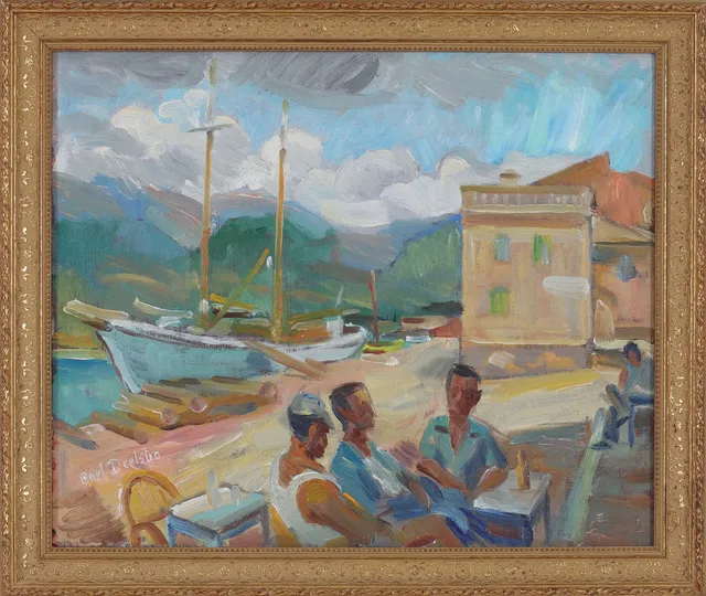 CARL DEELSBO. Siesta, olja på duk, signerad.
