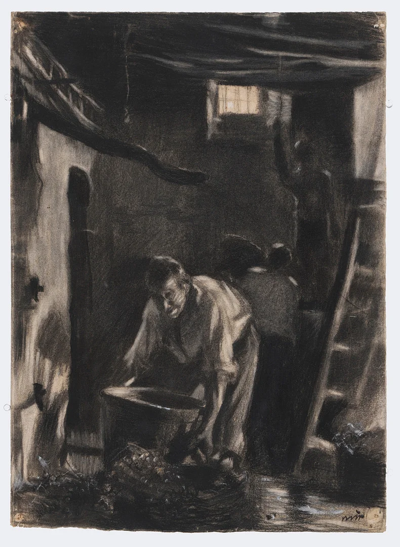 JOAQUIM MIR. Interior of a tavern. — Drawings — Balclis