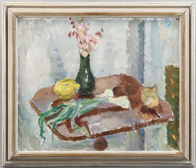 ARNE KILSBY. Olja på pannå, signerad.