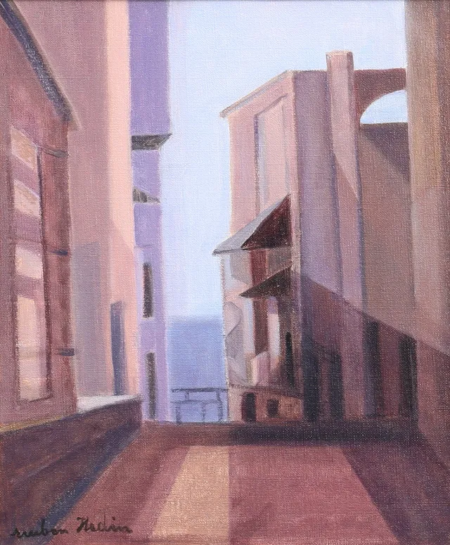 REUBEN HEDIN. "Från Jaffa, Israel". Olja på duk, signerad.