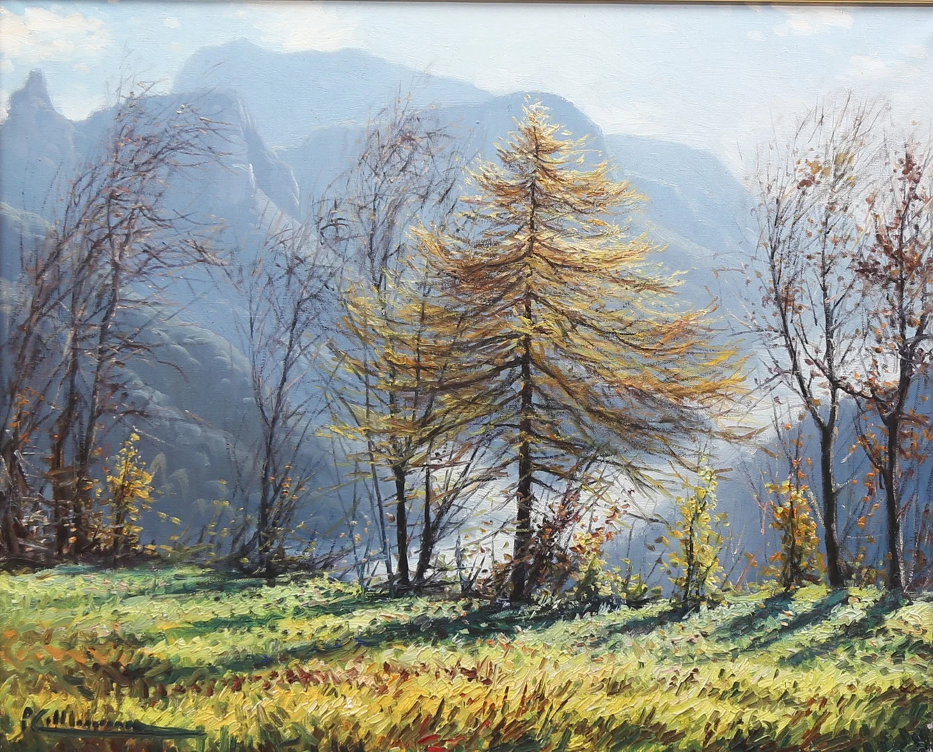 PERE COLLDECARRERA. "Montañas de Puig Sacalm". — Paintings — Balclis