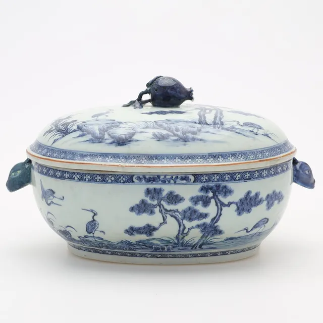 TERRIN, porslin, Kina, 1700-tal.
