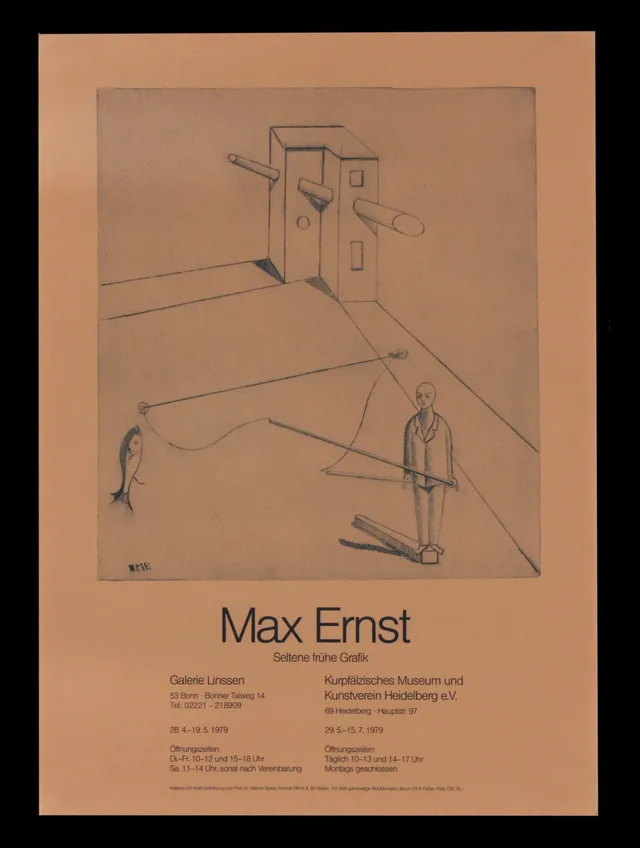 Max Ernst. Galleriplakat fra Galerie Linssen 1979