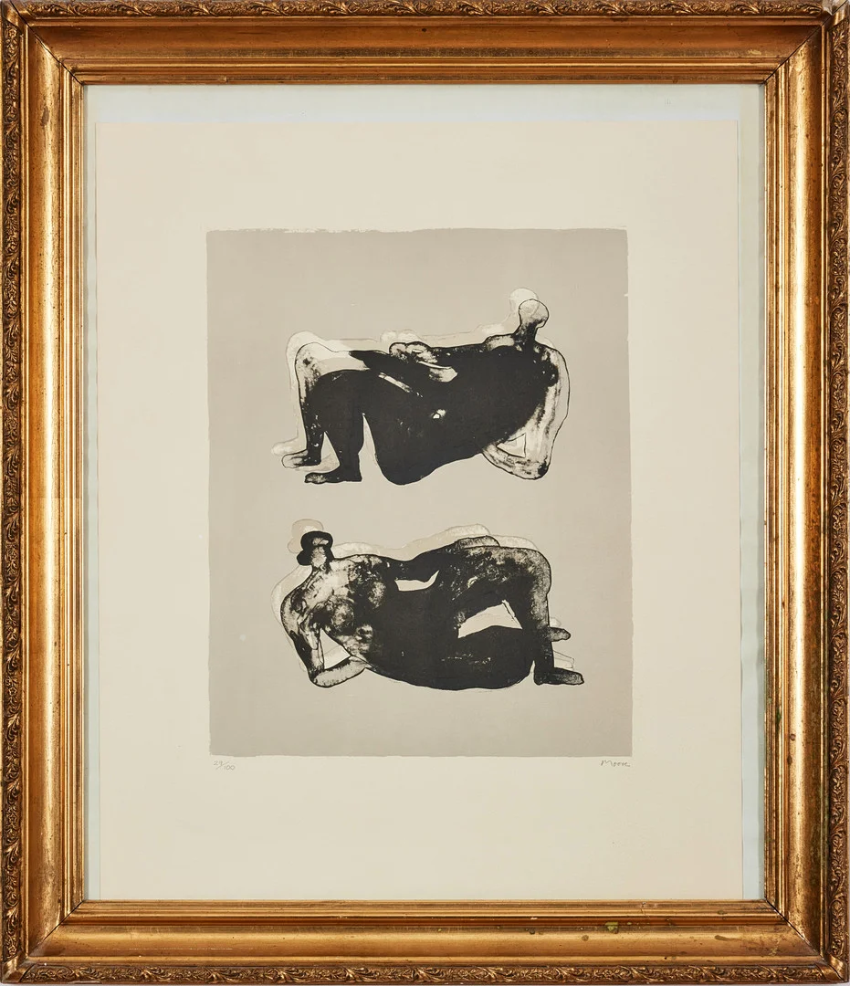 HENRY MOORE (ENGLAND, 1898-1986). "Two Reclining Figures". — Engravings & Prints — Stockholms Auktionsverk Fine Art