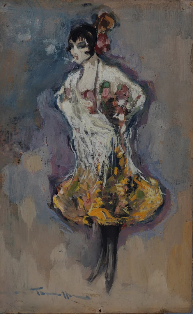 JOAQUIM TERRUELLA MATILLA. A girl. — Paintings — Balclis