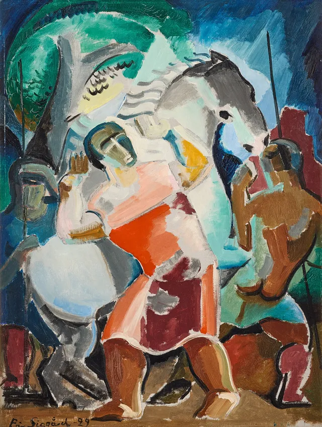 PÄR SIEGÅRD. Mythological scene.