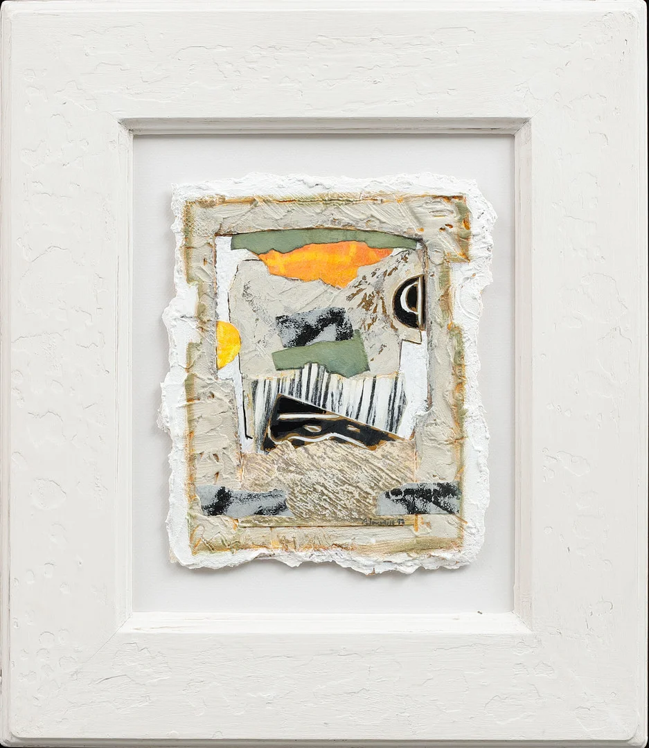 ALAIN SOUCASSE. Komposition, blandteknik, signerad och daterad. — Paintings — Göteborgs Auktionsverk
