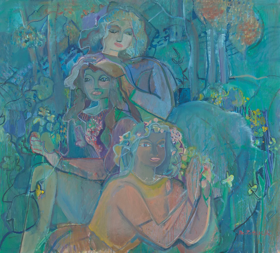 Rittun, Thorstein — "Blå skog" 1992 — Kunst/Maleri — Blomqvist