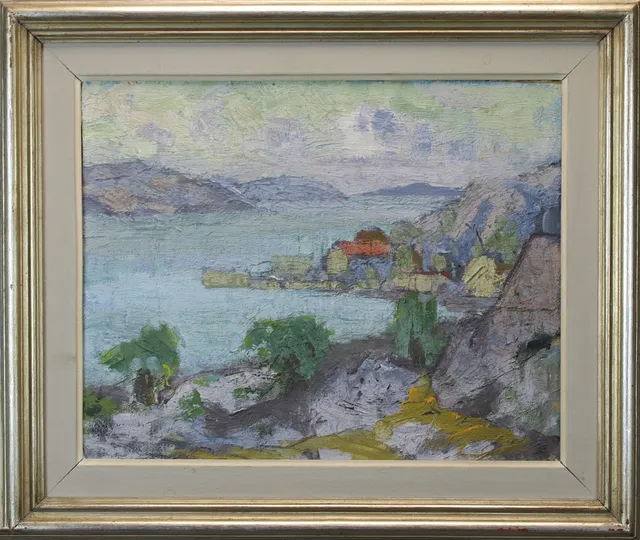 ERIK KYLBERG (1882-1947). TILLSKRIVEN. Olja på duk, landskapsmotiv, tillskriven Kylberg på ramen. Minnesbok om Erik Kylberg 1948 medföljer.