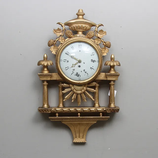 VÄGGPENDYL, gustaviansk, sent 1700-tal.