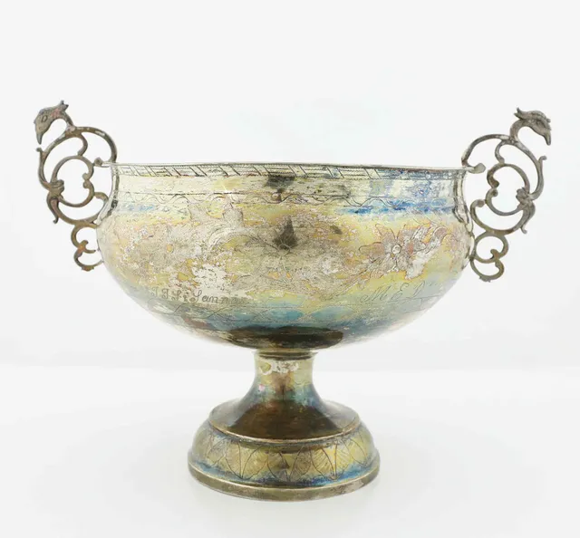 BRÄNNVINSSKÅL, silver, Pehr Palm (1807-1820), Hudiksvall.