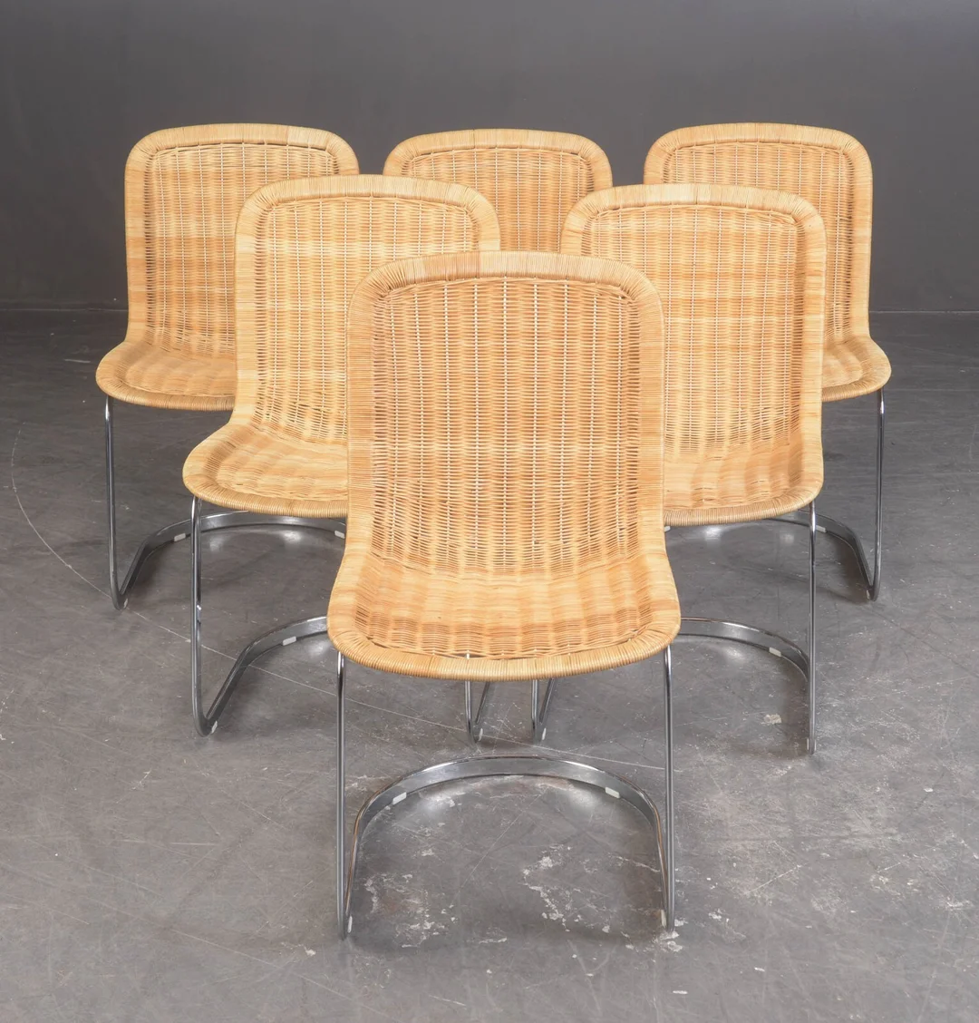Willy Rizzo for Cidue. Seks stole (6) — Furniture/Chairs — Lauritz