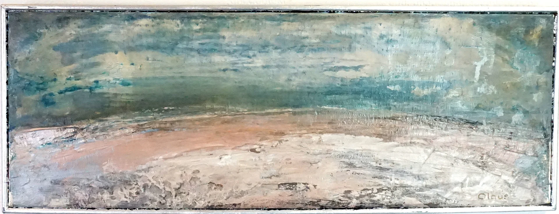 ULF OLAUSSON (f. 1935), olja på duk, Horisont, signerad Olaus. 1974. — Paintings — Roslagens Auktionsverk