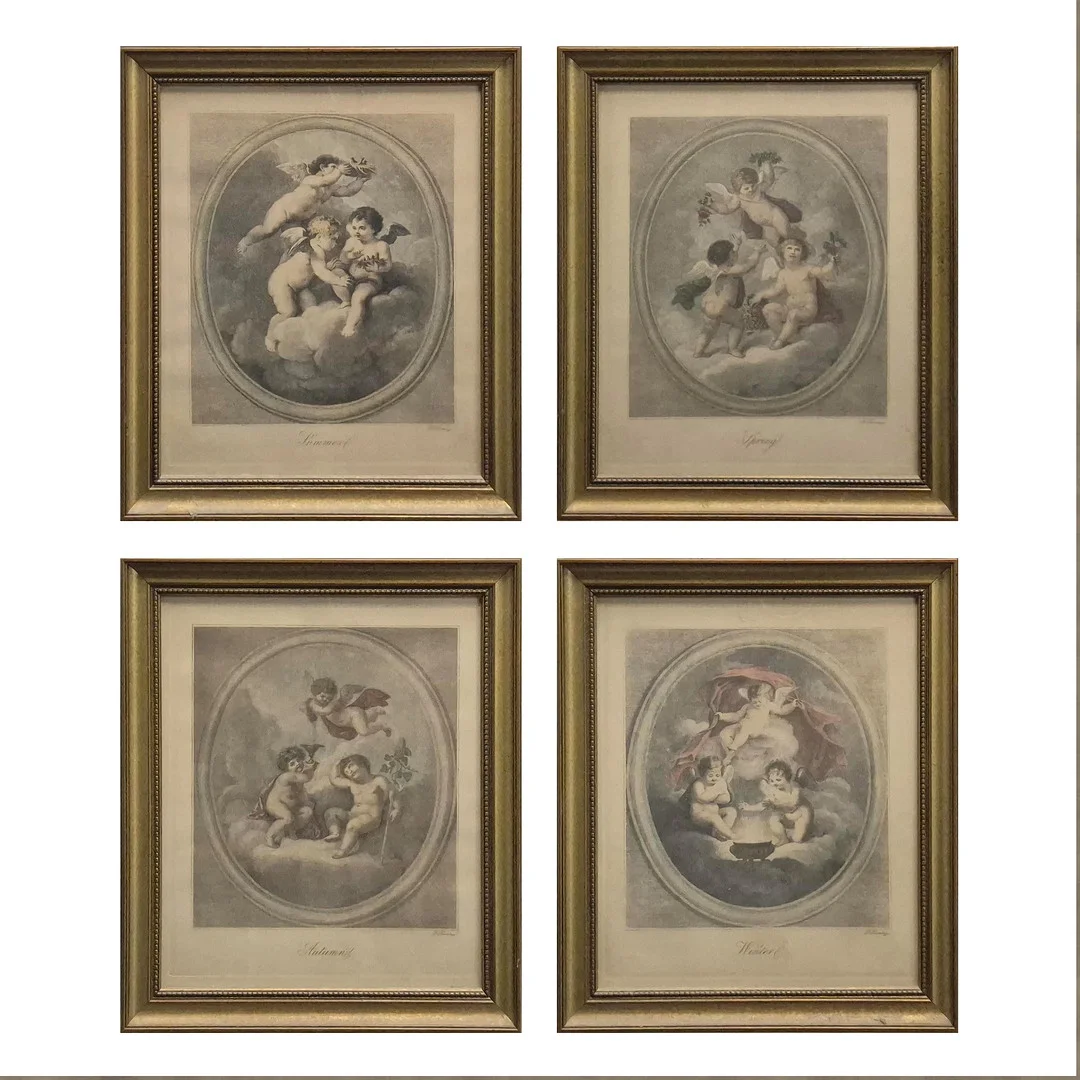 ETCHINGS DEPICTING THE FOUR SEASONS. — Engravings & Prints — Lots Road Auctions