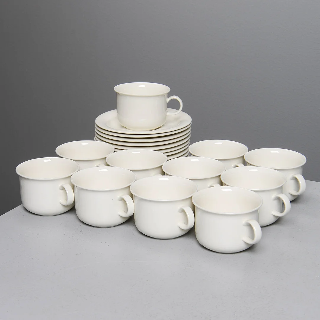 INKERI LEIVO. Tekoppar, "Arctica", Arabia, 11 st. — Tableware — Formstad Auktioner