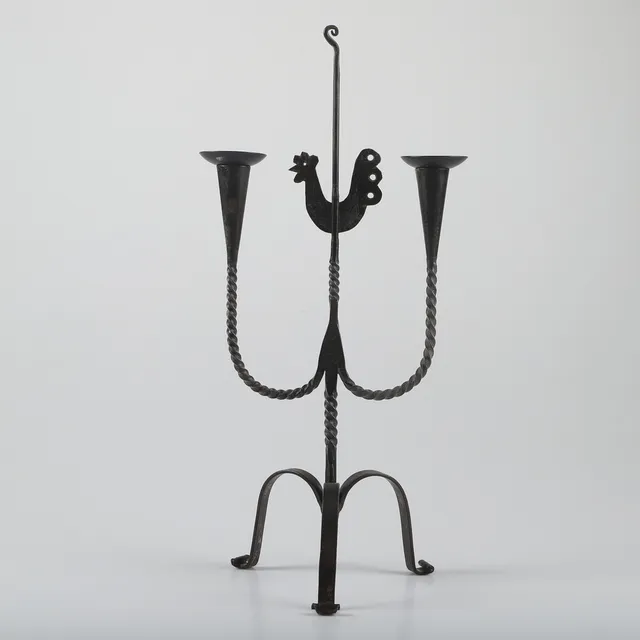 EINAR PERSSON. Ljusstake, smide, Verum.