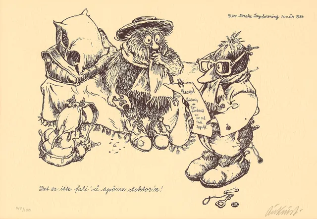Aukrust, Kjell — "Det er itte fali' å spörre doktor'n" 1986