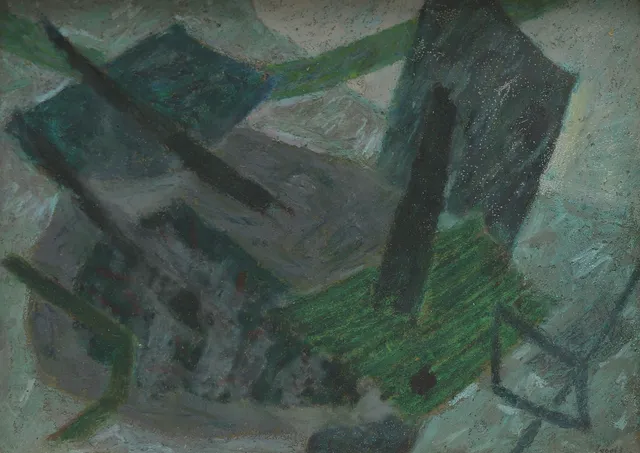 HENRI GOETZ. KOMPOSITION, signerad.
