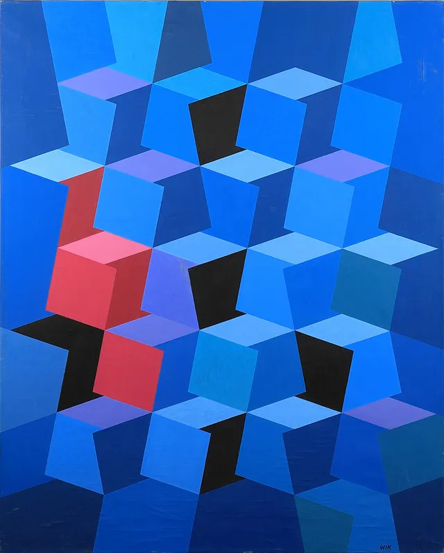 WILHELM WIK (1897-1987). "Färgmöte".