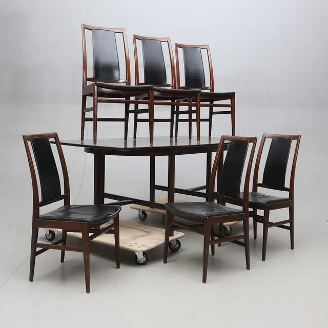 DAVID ROSÉN. Matgrupp, ca 7 delar, ,"Triva-Diné", Nordiska Kompaniet, 1940/50-tal.