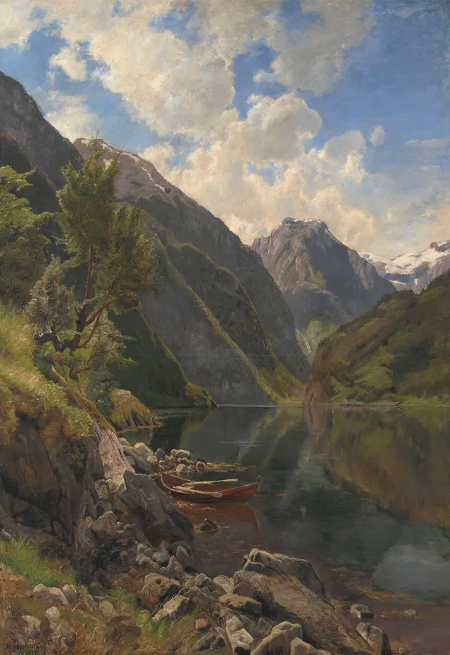 Askevold, Anders — Parti fra Nærøyfjorden i Sogn, 1893