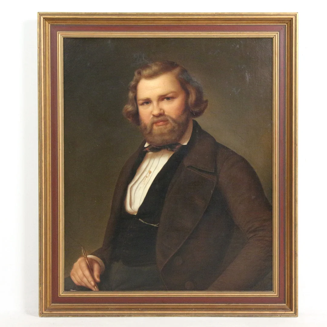 Unbekannter Künstler. 'Portrait eines jungen Mannes', Öl auf Leinwand. — Paintings — Stockholms Auktionsverk Düsseldorf/Neuss