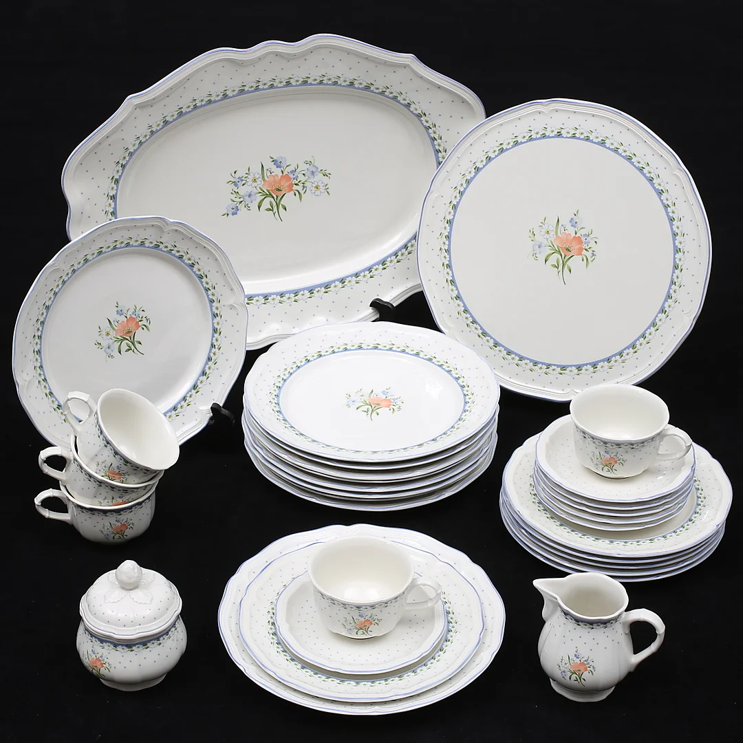 SERVIS, 31 delar, "Romantica", Villeroy & Boch, Luxemburg. — European — Växjö Auktionskammare