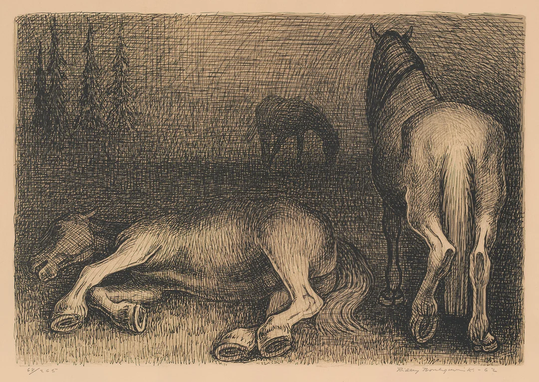 Borchgrevink, Ridley — "Hester" 1962 — Kunst/Grafikk — Blomqvist