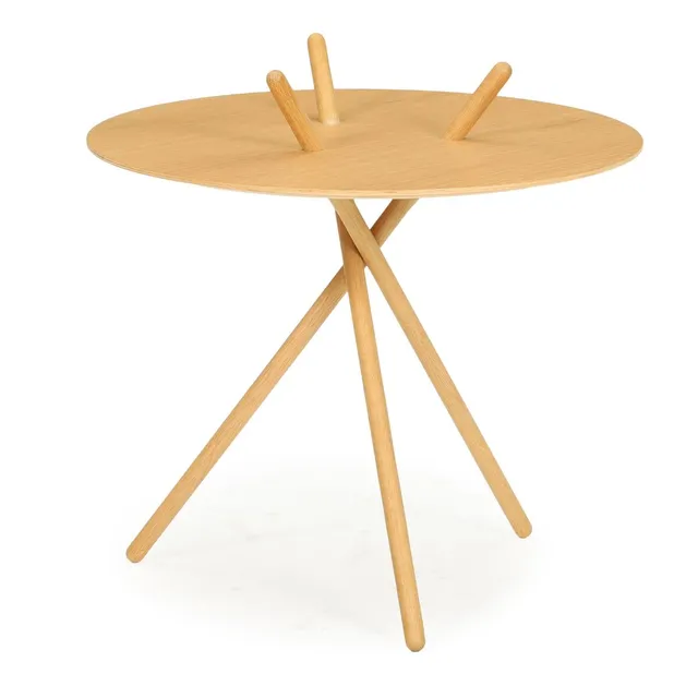 Cecilie Manz: “Micado”. Oak side table. Marked and manufactured by Fredericia Furniture. H. 50. Diam. 60 cm.