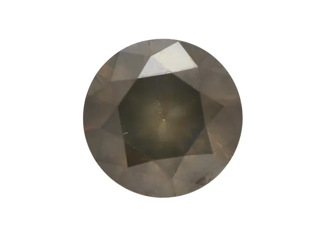 DIAMANT, briljantslipad diamant 2,12 ct, Brungrå/P2, diamanten är mjölkig och har natural vid rondisten.