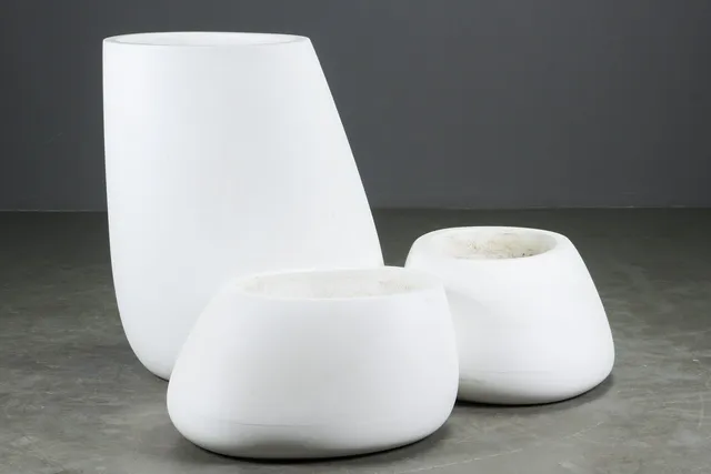Stefano Giovannoni for Vondom. Tre plantekasser, model Stones