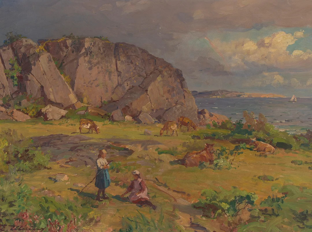 Ulving, Even — "Høstdag. Vasser, Tjömö" — Kunst/Maleri — Blomqvist