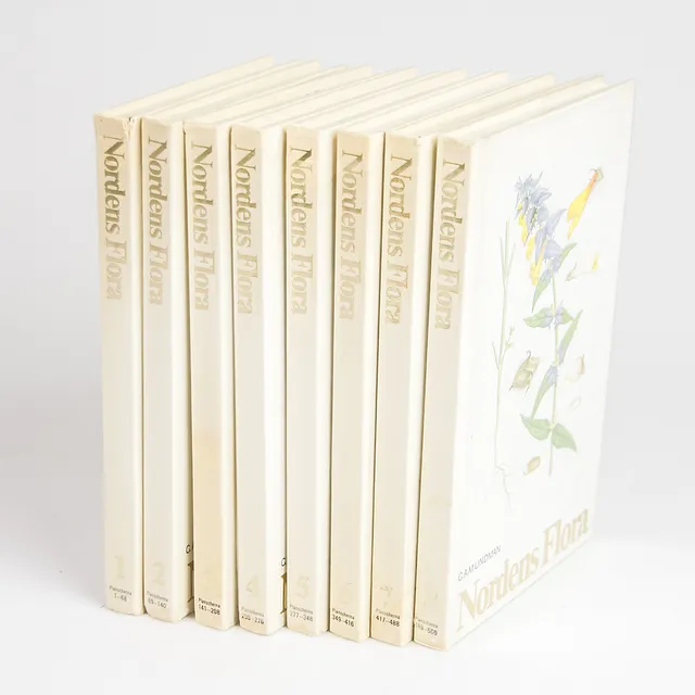 NORDENS FLORA, 10 band, C.A.M. Lindman.