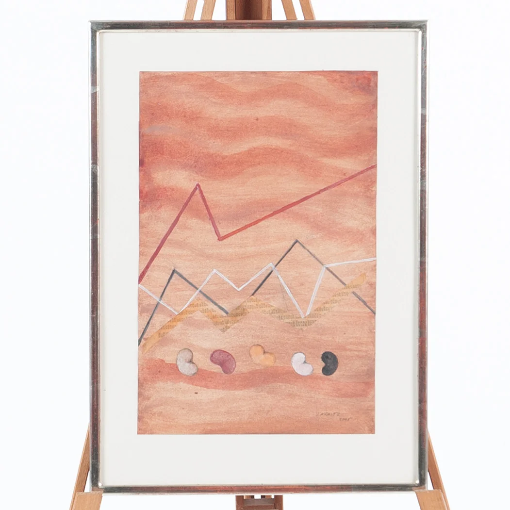 ULLA KRAITZ. Temperacollage, signerad samt daterad 2005. — Paintings — Laholms Auktionskammare