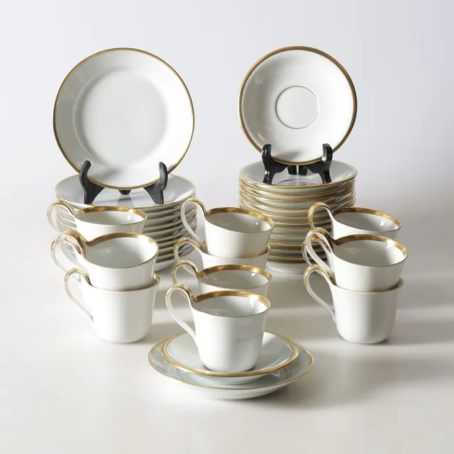 SIGVARD BERNADOTTE. Kaffeservis, 24 delar, porslin, Bing & Grøndahl, Danmark.