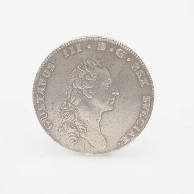 1 RIKSDALER SILVERMYNT 1781, SILVER, GUSTAV III.