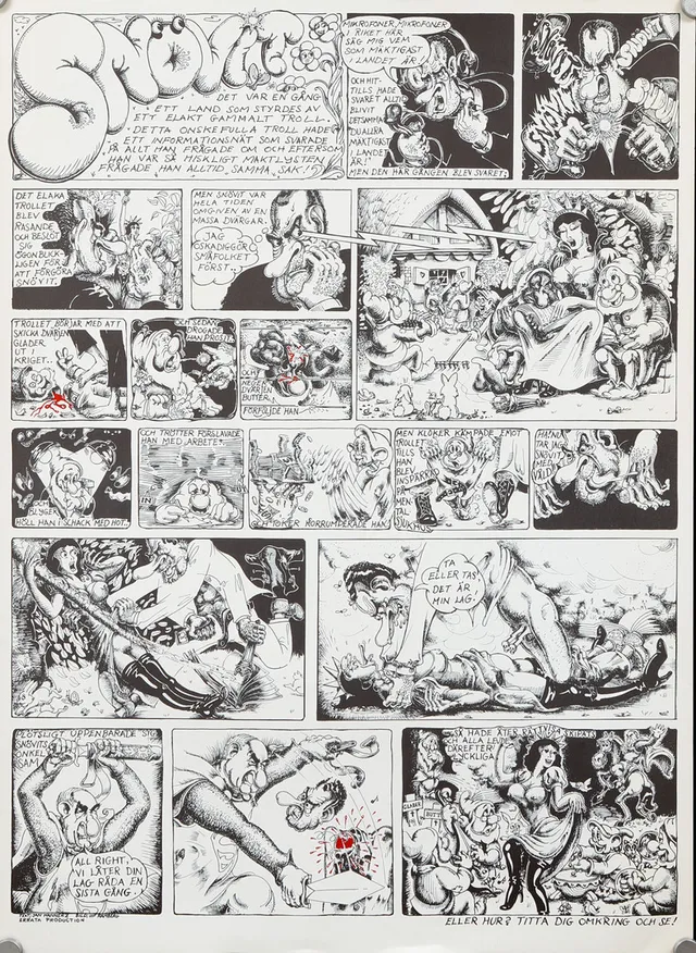 ULF RAHMBERG. Affischer, 2 stycken, "Capitolium" och "Snövit".