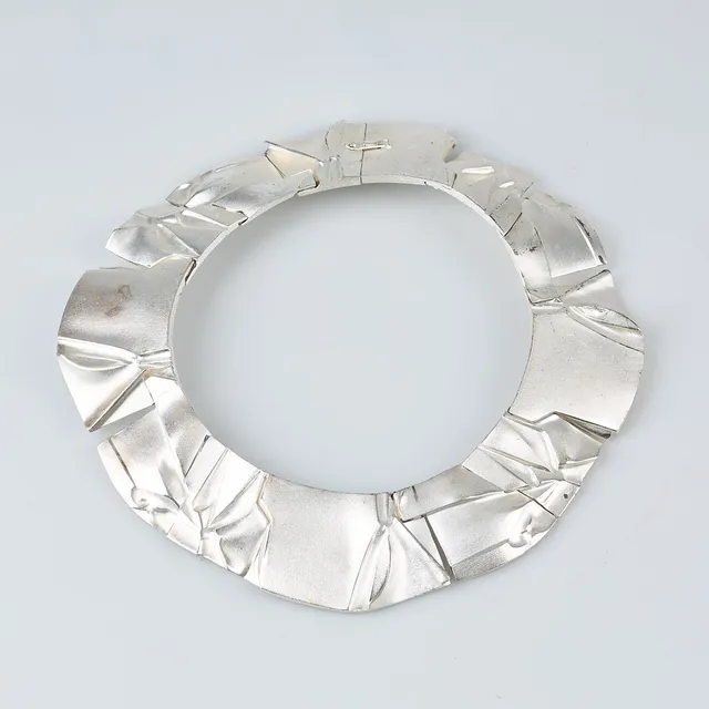 BJÖRN WECKSTRÖM. COLLIER, "Poema", 925 silver, Lapponia 1994.