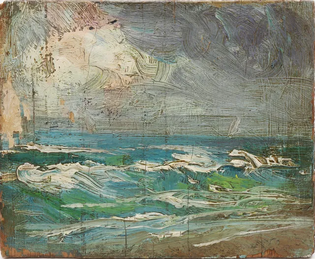 IN THE MANNER OF JOAQUÍN SOROLLA. Seascape note.