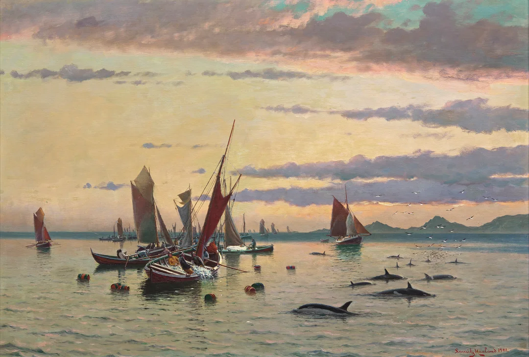 Haaland, Lauritz — Sildefiske, 1901 — Kunst/Maleri — Blomqvist