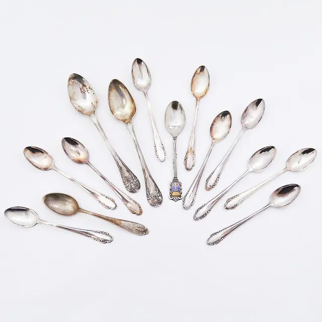 PARTI SKEDAR, 14 delar, silver.